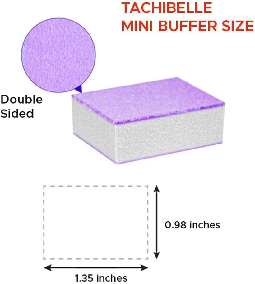 Tachibelle Premium Made in Korea Purple Mini Buffer Blocks Double-Sided