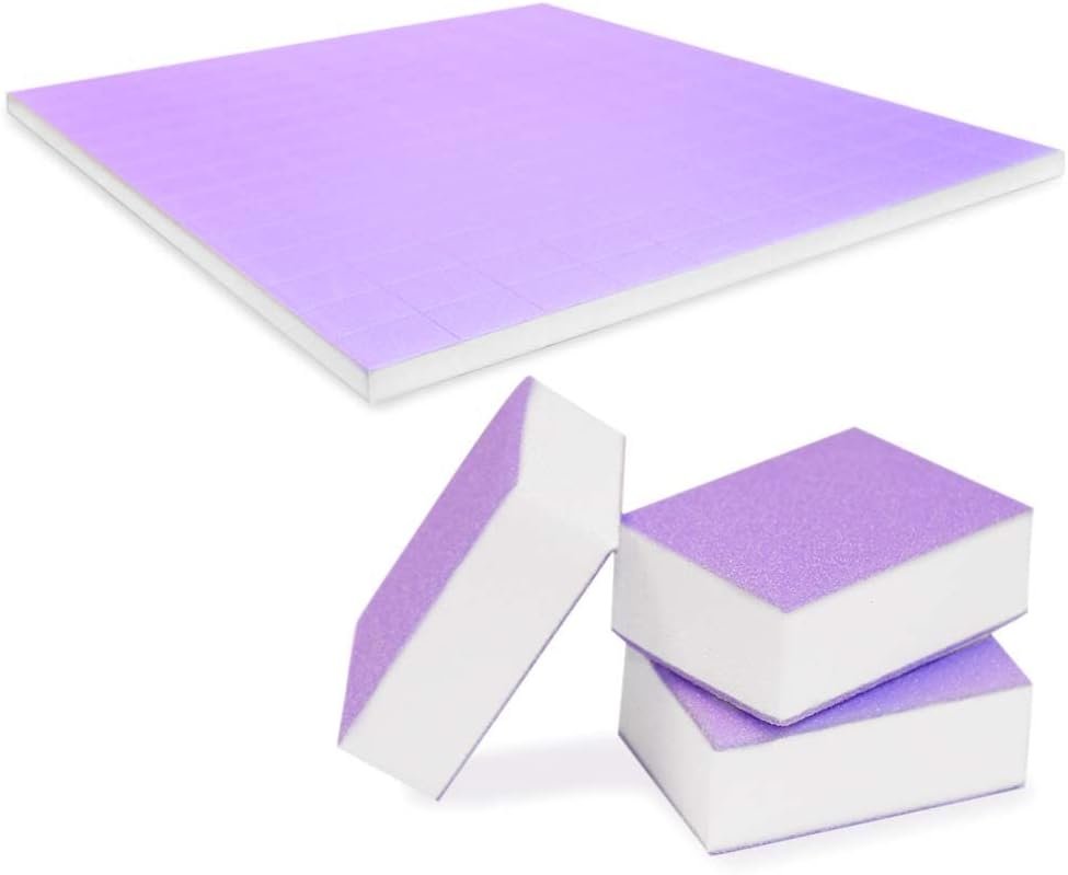 Tachibelle Premium Made in Korea Purple Mini Buffer Blocks Double-Sided