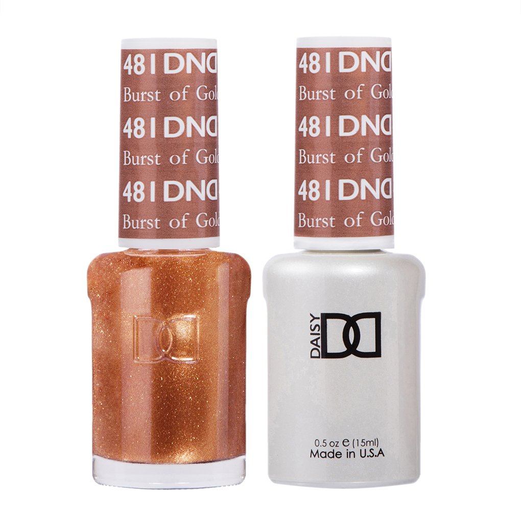 DND Matching Polish Set Gel & Lacquer 481 Burst of Gold