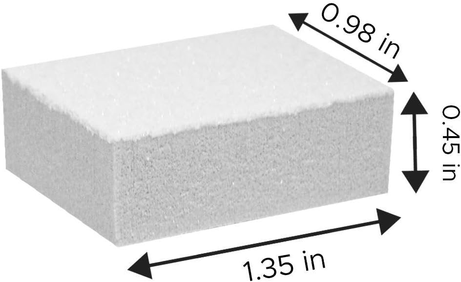 Karlash Nail Mini White Buffer Block File 80/100 Grit 2 Sided