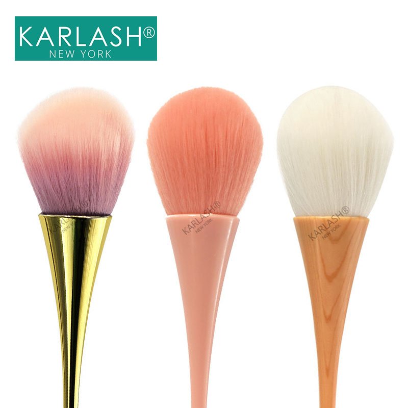 Karlash Nail Art Dust Remover Brush Acrylic & Gel Nails, Makeup Brush #1 (SET OF 3)