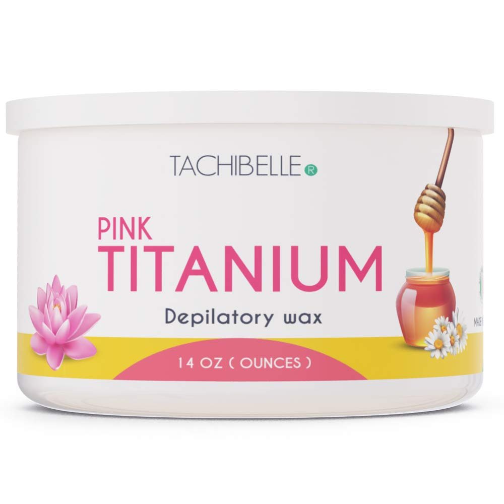 Tachibelle Depilatory Wax Hair Removal Pink Titanium Wax 14 Oz