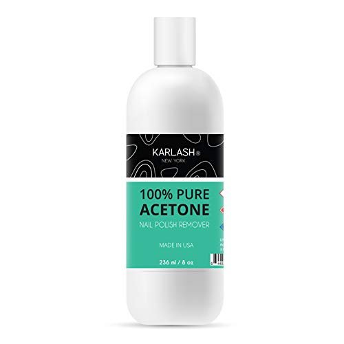 100% Pure Acetone - 16 oz - Strong Fast Acting Nail Polish Remover for Home  & Commercial Applications - Removes Polish frm Natural, Gel, Shellac Nails
